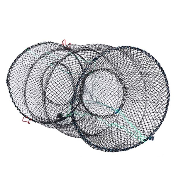 

4 sizes fishing collapsible trap cast keep net crab crayfish lobster catcher pot trap fish net eel prawn shrimp live bait