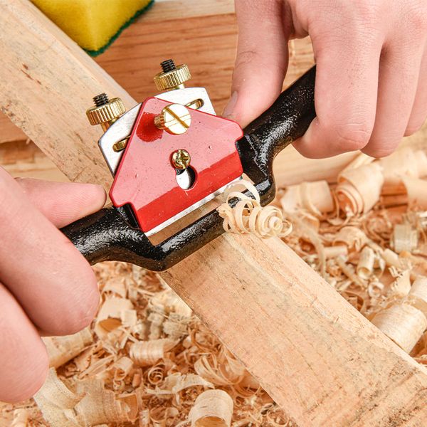 

2pcs blades with hand planer wood hand cutting edge chisel tool carpenter tools wood edge plane spoke shave