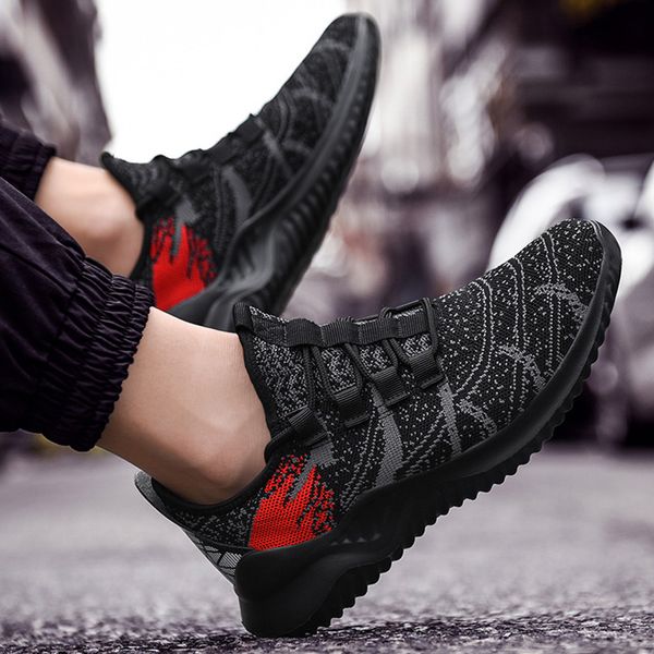 

men's sneakers outdoor mesh casual sport shoes lace-up breathable mountaineering sneakers fitness sneaker