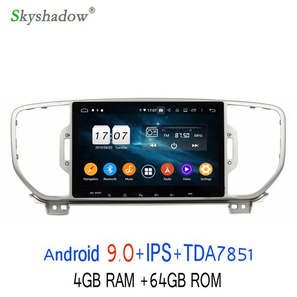 

dsp tda7851 android 9.0 for kia sportage 2016 2017 8core 4g+64g bluetooth wifi gps glonass map car multimedia player rds radio car dvd