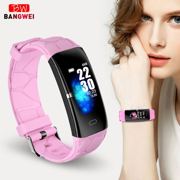

wishdoit smartwatch women ip68 waterproof fitness tracker blood pressure heart rate monitor pedometer multi-function sport watch, Slivery;brown