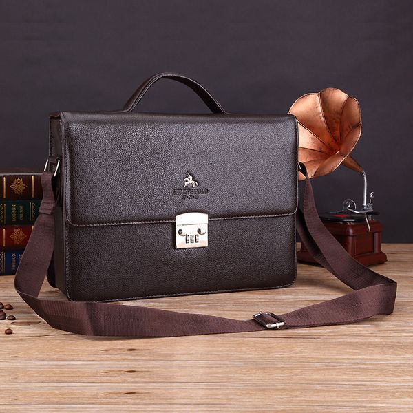 

men's pu fabric briefcase single shoulder oblique straddle bag men's bag business design with code loc