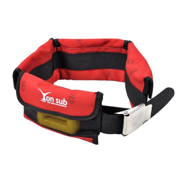 

scuba diving pocket weight belts with stainless steel buckle - adjustable & durable - select colors