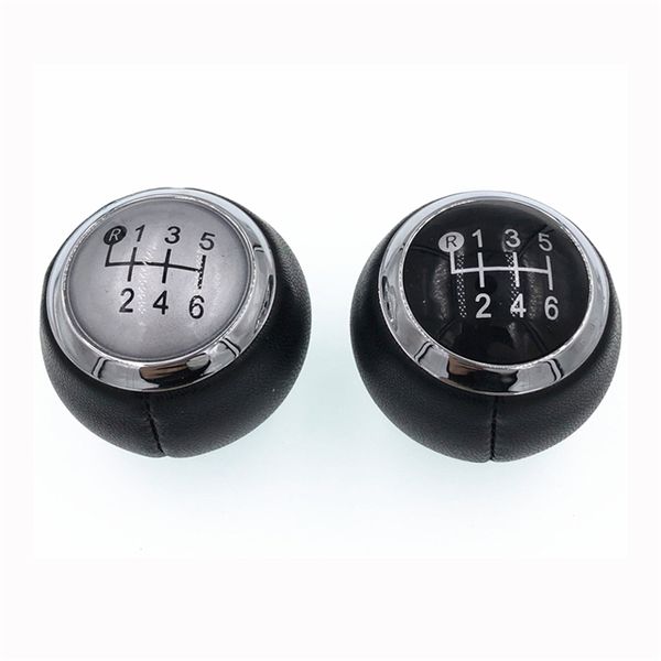 

black and sliver 6 speed car manual gear stick shift knob shifter for corolla verso for yaris rav4 auris 2007-2013