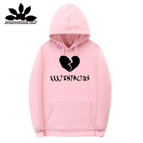 

xxxtentacion hoodies sad men sweatshirts rap rapper hip hop hooded pullover sweatershirts male/women black khaki pink hoddie