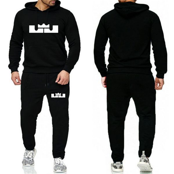 

men's and women's loose leisure sports running basketball 2 piece workout clothes for men womens jogging suits fitted sweatsuit, Black;blue