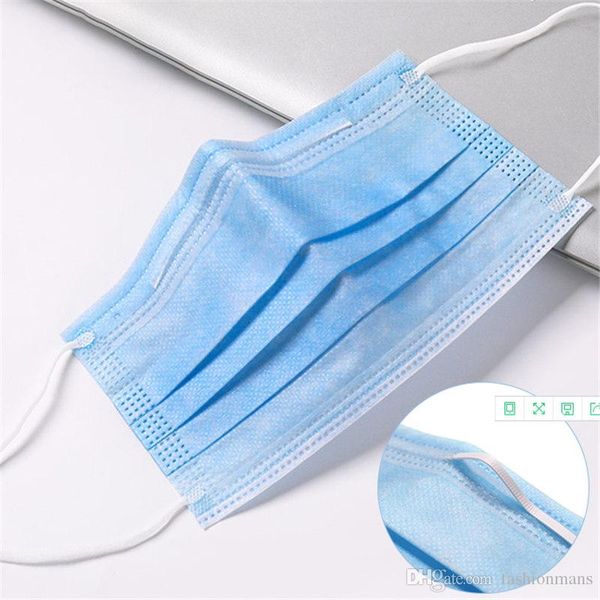 

pm2.5 particulate matter non-woven 3-layer disposable mask dhl men women nti-fog haze dust-proof breathable masks