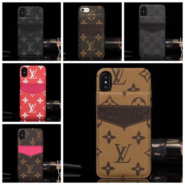 

Бренд-дизайнер Чехол для телефона для iphone X XS XR Xs Max 7 7plus 8 8plus Держатель карты для Sams