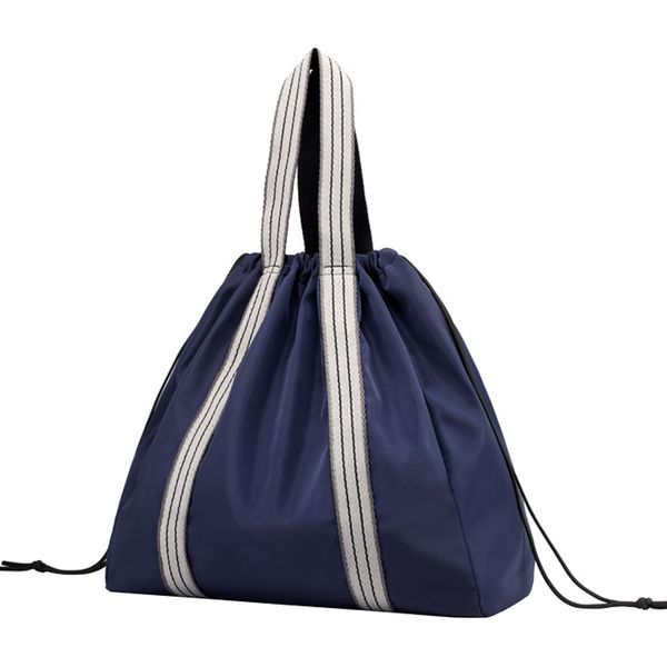 

travel drawstring sport waterproof tote shoulder fitness large capacity handbag solid women backpack wear resistant outdoor gym