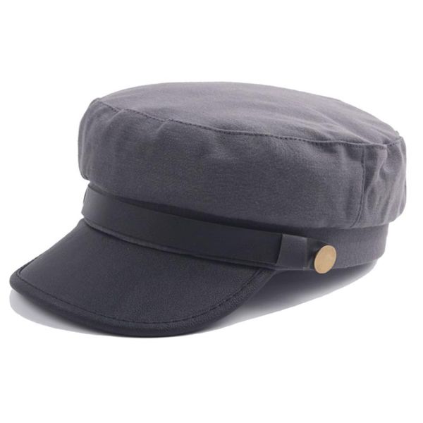

autumn octagonal hats for women flat baseball cap ladies solid caps women casual berets hat gorra militar #lr1, Blue;gray