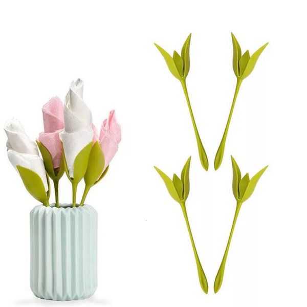 

plastic creative leaf paper towel flower l restaurant decoration rose flower curling tool home picnic origami flower