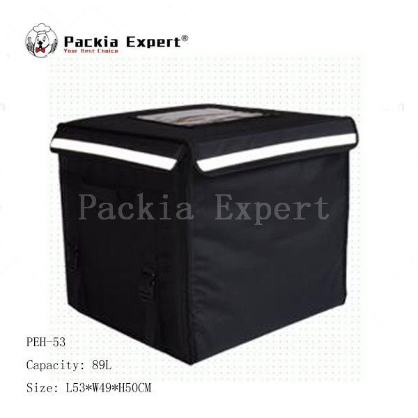 

20" l x 18" w x 19" h extra large insulated thermal pizza delivery cooler bag fast delivery for pizzeria and restarant