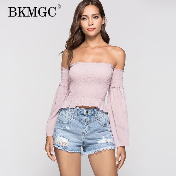 

5rlgv one-line collar bat sleeve shoulder-exposed fold women's one-line collar pullover bat sleeve shoulder-exposed fold women, White