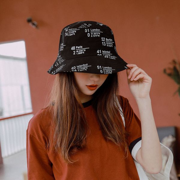 

2019 cool harajuku bucket hat women bob hip hop cap embroidery letter gorros cotton flat cap man fishing bucket flat hat spring