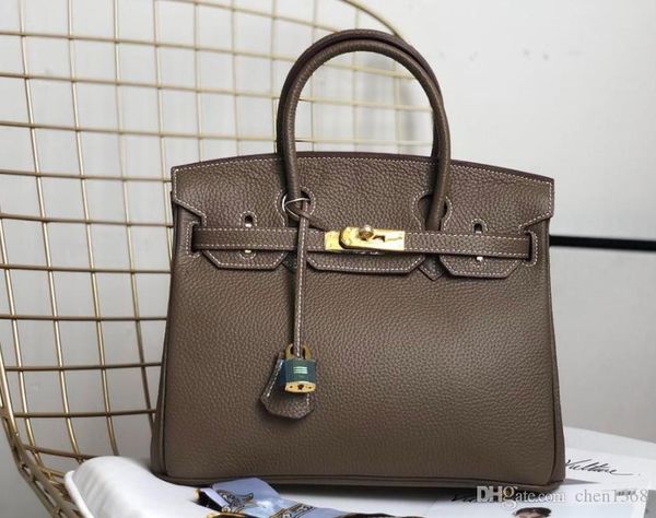 

2019 new women bags fashion women handbags 30cm gold / silver buckle bags leather with the ing