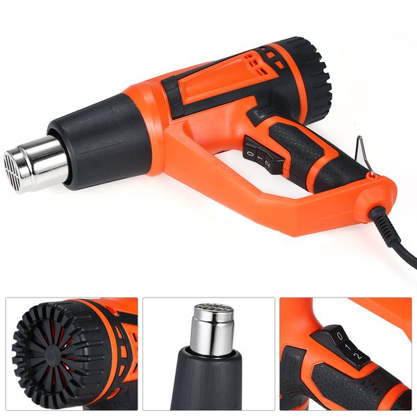 

2000w temperature gun electric heat gun air temperature-controlled soldering hairdryer build tool hair dryer