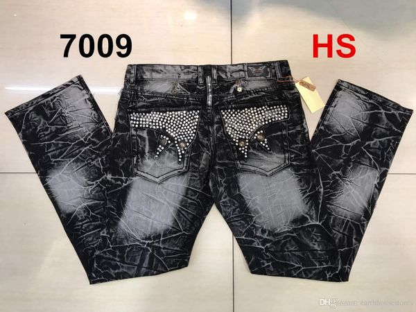 

бесплатная доставка высокое качество мужские робин рок возрождение джинсы кристалл шпильки джинсовые брюки дизайнерские брюки мужские размер, Blue