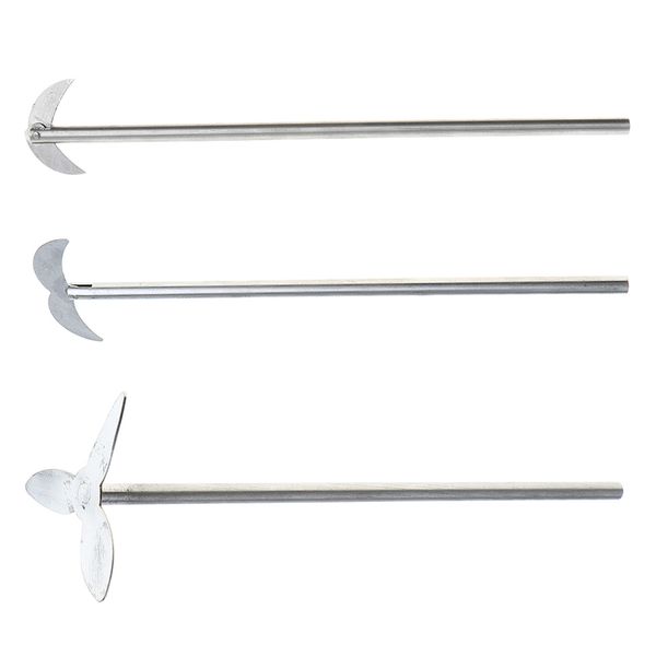 

3 pcs stainless steel lab chemical liquid stirring paddle laboratory experiment glassware kits