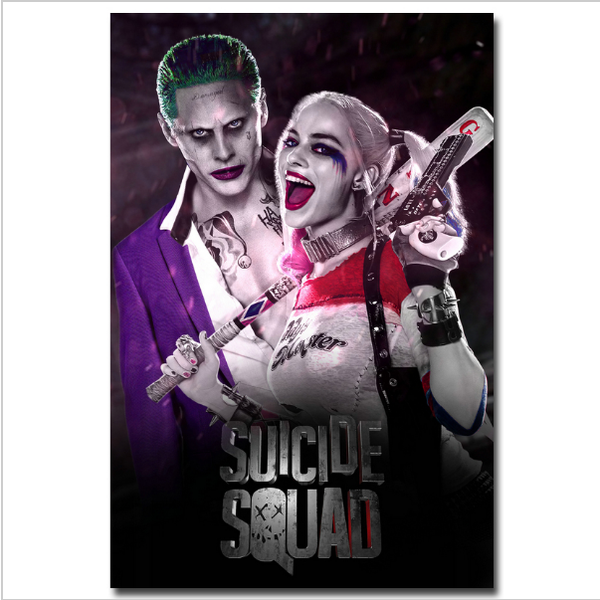 Grosshandel Joker Harley Quinn Selbstmordkommando Hd Leinwand Druck New Home Decoration Kunst Malerei Ungerahmt Gerahmt Von Wukaiok01 5 98 Auf