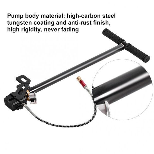 

car pump high pressure 4500psi tungsten steel 3 stage hand pump for pcp air gun boat tire ball car accessories
