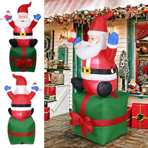 Inflatable Santa Claus Outdoors Christmas Decoration Yard Arch