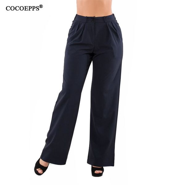 Frauen Hohe Taille Hosen Plus Größe S 6XL Elastische Arbeit Frauen Hohe Taille Hosen Plus Größe S 6XL Elastische Arbeit