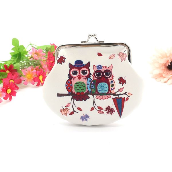 

womens owl wallet card holder coin purse clutch handbag and lively fashion coin purse women small wallet, Red;black