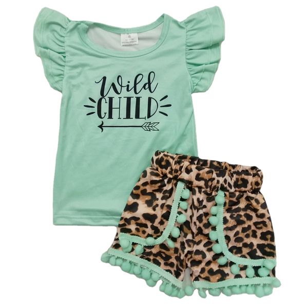 

girls summer clothes set boutique outfits kids designer clothes girls summer suit milk silk leopard print toddler baby outfits, White