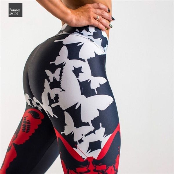 

up нажмите гетры женщины полиэстер бабочки печати узкие брюки высокой талией разработаем для леггинсы мода девочка, Black