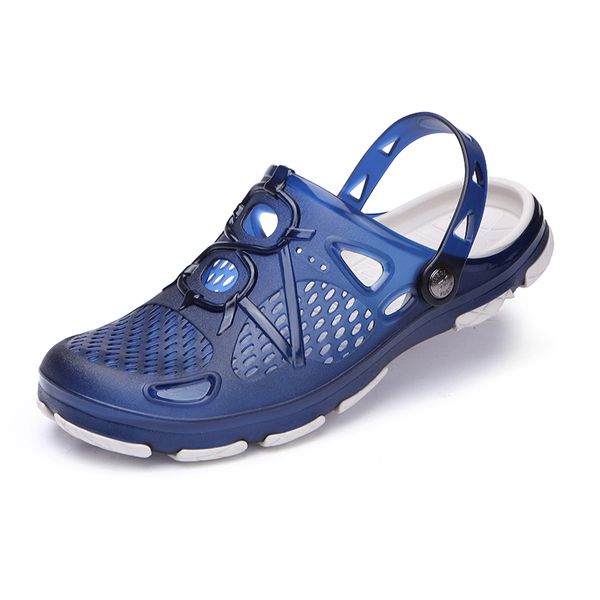 

summer slippers trendy wear sandals men's outdoor leisure tide brand cave beach net red word sandals, Black