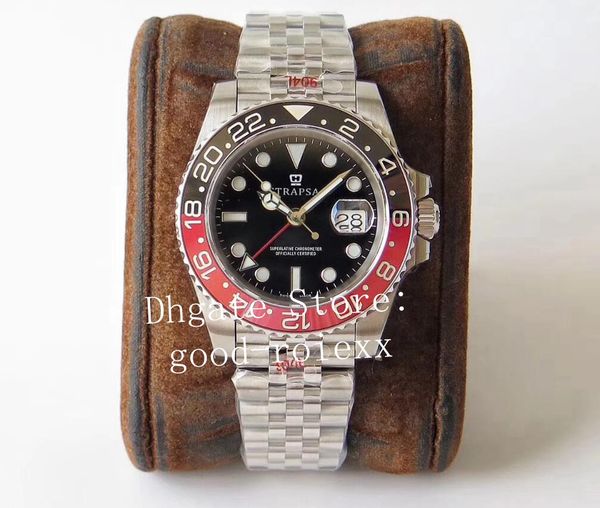 

gm factory 904l steel jubilee bracelet mens automatic eta 2836 watch men gmt ii 126719 batman pepsi 126715 master 116713 126711 watches, Slivery;brown