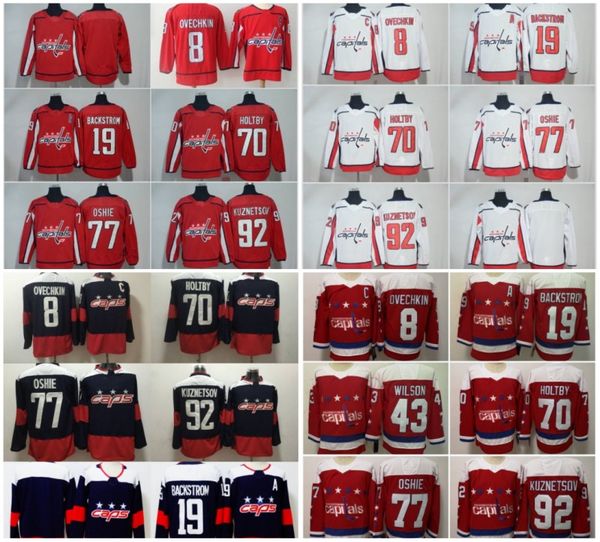 

Washington Capitals 8 Alex Ovechkin 77 TJ Oshie Evgeny Kuznetsov 19 Nicklas Backstrom 70 Braden Holtby Wilson Red 2018 Stadium Series Jersey