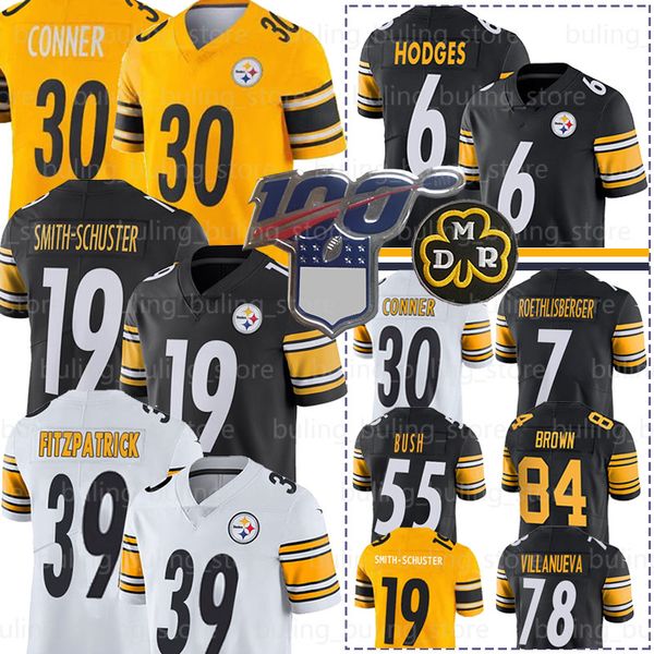 

39 minkah fitzpatrick teeler jer ey 19 juju mith chu ter pitt burgh 6 devlin hodge 90 t j watt jame conner 55 devin bu h roethli berger, Black;red