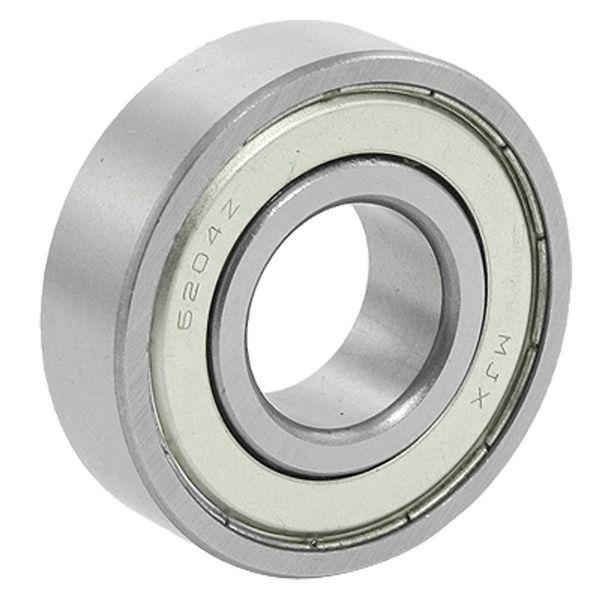 

20x47x14mm 6204z double metal shielded wheel axle ball bearing
