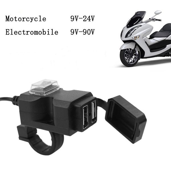 Motorcycle Electromobile Mobile Phone Power Adapter Dual Usb