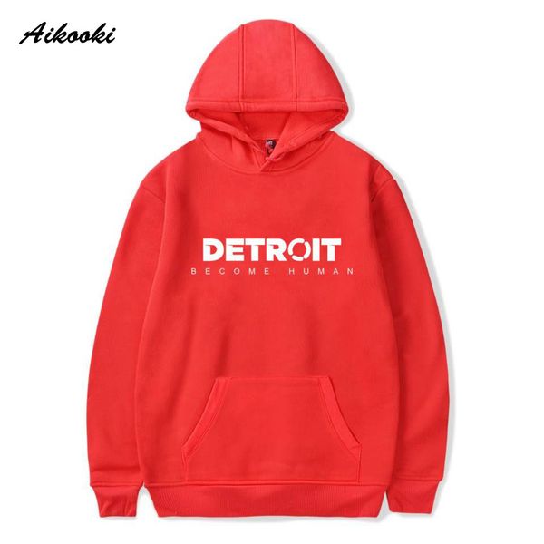 

aikooki detroit become human hoodies game print spring mens regular sweatshirts fashion hoodies casual cloats plus size boys top, Black