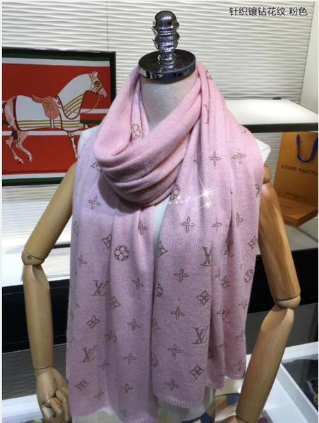 

марка мужской и износ шарф способа конструкции новой осенне-зимней женской 100% вязаный шерстяной шарф 180 * 30см роскошный платок дизайн ле, Blue;gray