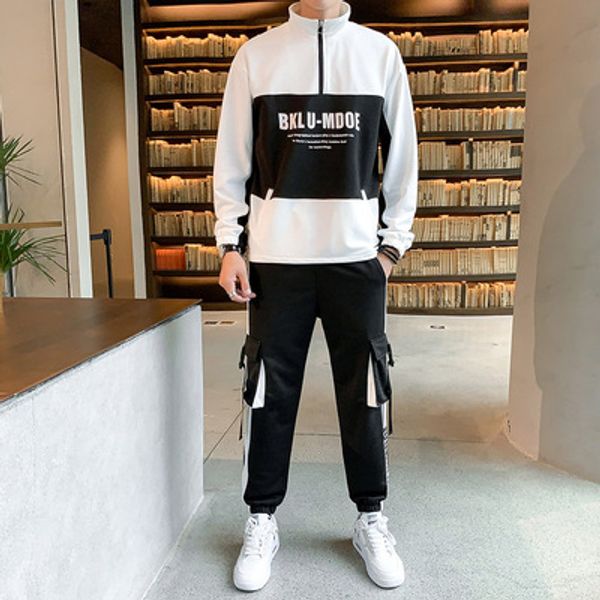 

big mens tracksuits jogging suits plus size 2019 mens fashion tracksuit set fall jogging sporting clothing for men new ii50nstz, Gray