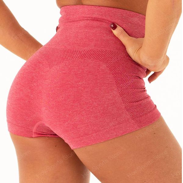 

yoga outfits howsports fitness shorts high waist seamless gym short pants athletic workout legging sport for women, White;red