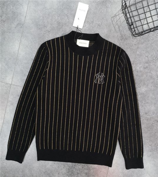 

19fw luxurious brands design stripes ny 3d embroiderd velvet sweater hoodies men women fashion casual streetwear sweatshirts outdoor shirts, Gray;blue