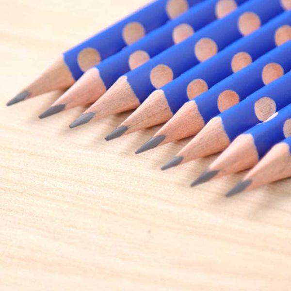 

groove slim triangle wooden hb pencil correction writing posture pencil school office stationery cartoon healthy standard
