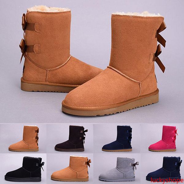 

women wgg australia winter boots kneel half boots ankle black grey brown chestnut navy blue red women lady girl boots eur 36-41