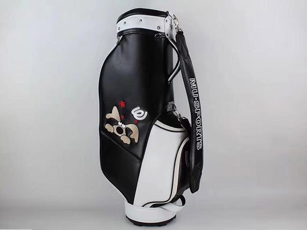 

brand new mu sports golf standard ball package mu sports golf bag pu black color clubs bag ing