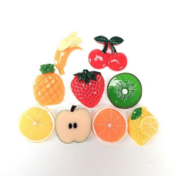 

wholesale magnetic 3d decorating fridge magnet artificial fruit resin embellishments