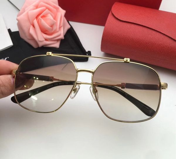 

woman/men vintage eyeglasses frames wood sunglasses rimless frame plated santos sunglasses new in box cnum181128-1-1, White;black