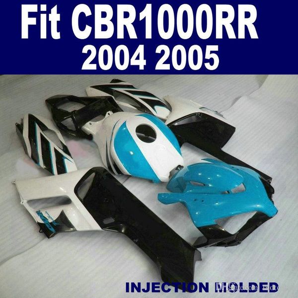 Orijinal kalıp HONDA CBR1000RR 2004 2005 için yüksek dereceli marangozluk mat siyah mavi beyaz CBR 1000 RR 04 05 kaporta kiti XB44