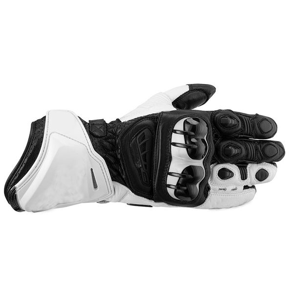 

white black motorcycle glove motorbike mountain bicycle travelling sports gloves