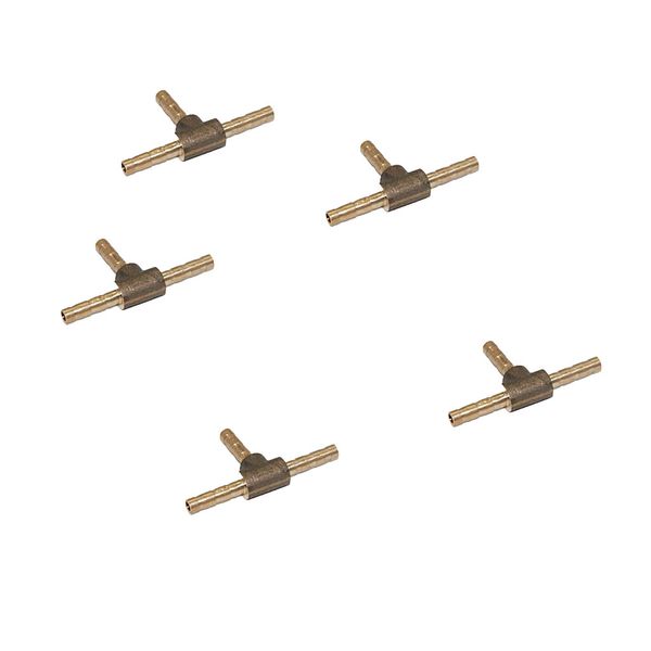 

5шт латунный шланг колючка т-образный тройник т-образный союз колючая труба труба