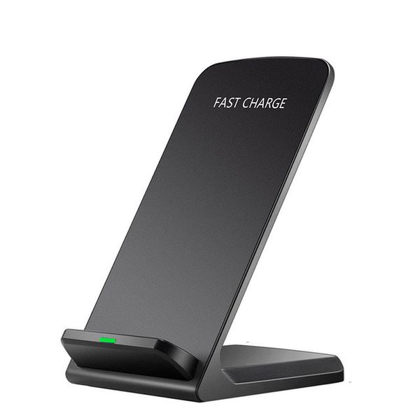 

qi wireless charger adapter qc 2.0 quick charge dock stand for samsung s6 s7 s8 plus s9 s10 note10 9 8 fast charging pad