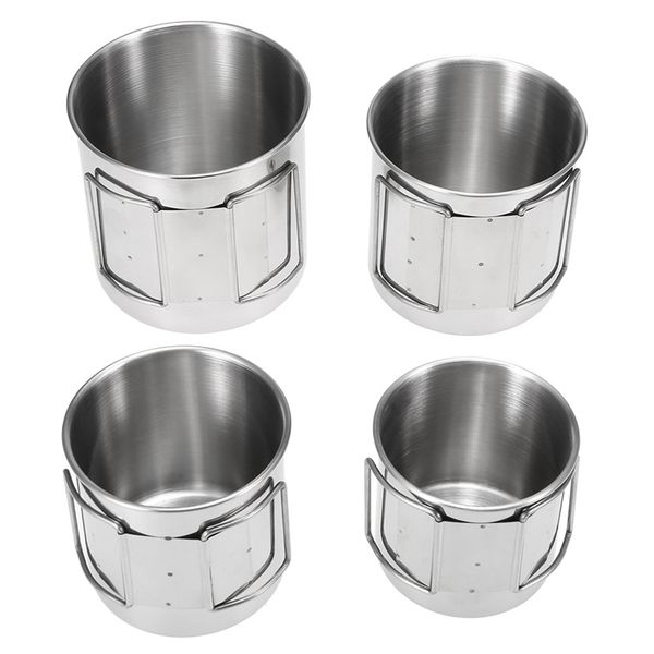 

outdoor tableware 401-500ml water pot mug cup with handle for camping travel